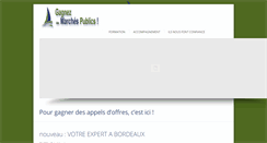 Desktop Screenshot of expertmarchespublics.com