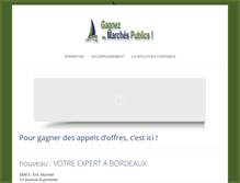 Tablet Screenshot of expertmarchespublics.com